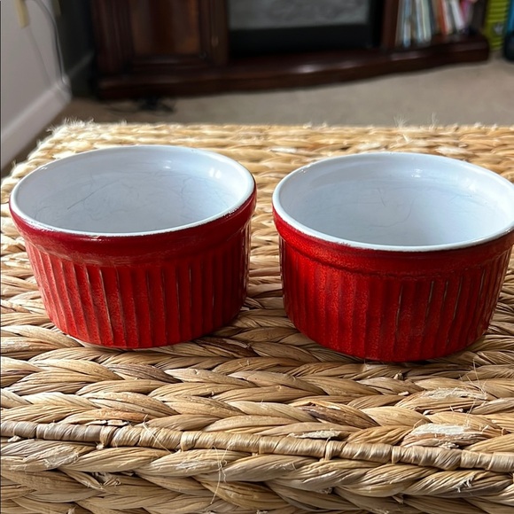 Emile Henry Other - FINAL PRICE! Emile Henry Red Ceramic Ramekins set of 2